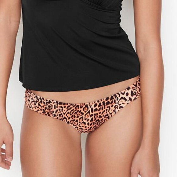 Victoria’s Secret Natural Leopard Havana Hipster Swim Bottom SMALL - Picture 1 of 3